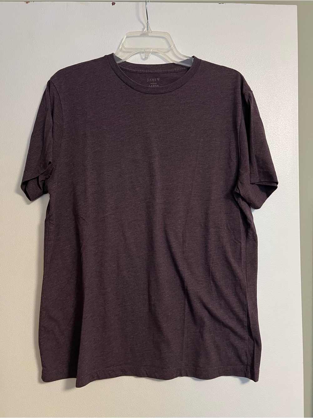 J. Crew Short-Sleeve Crew Neck Tee - Plum